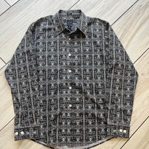 Anchor-blue Men's Grey and Black Shirt